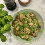 Eggplant and Basil Salad