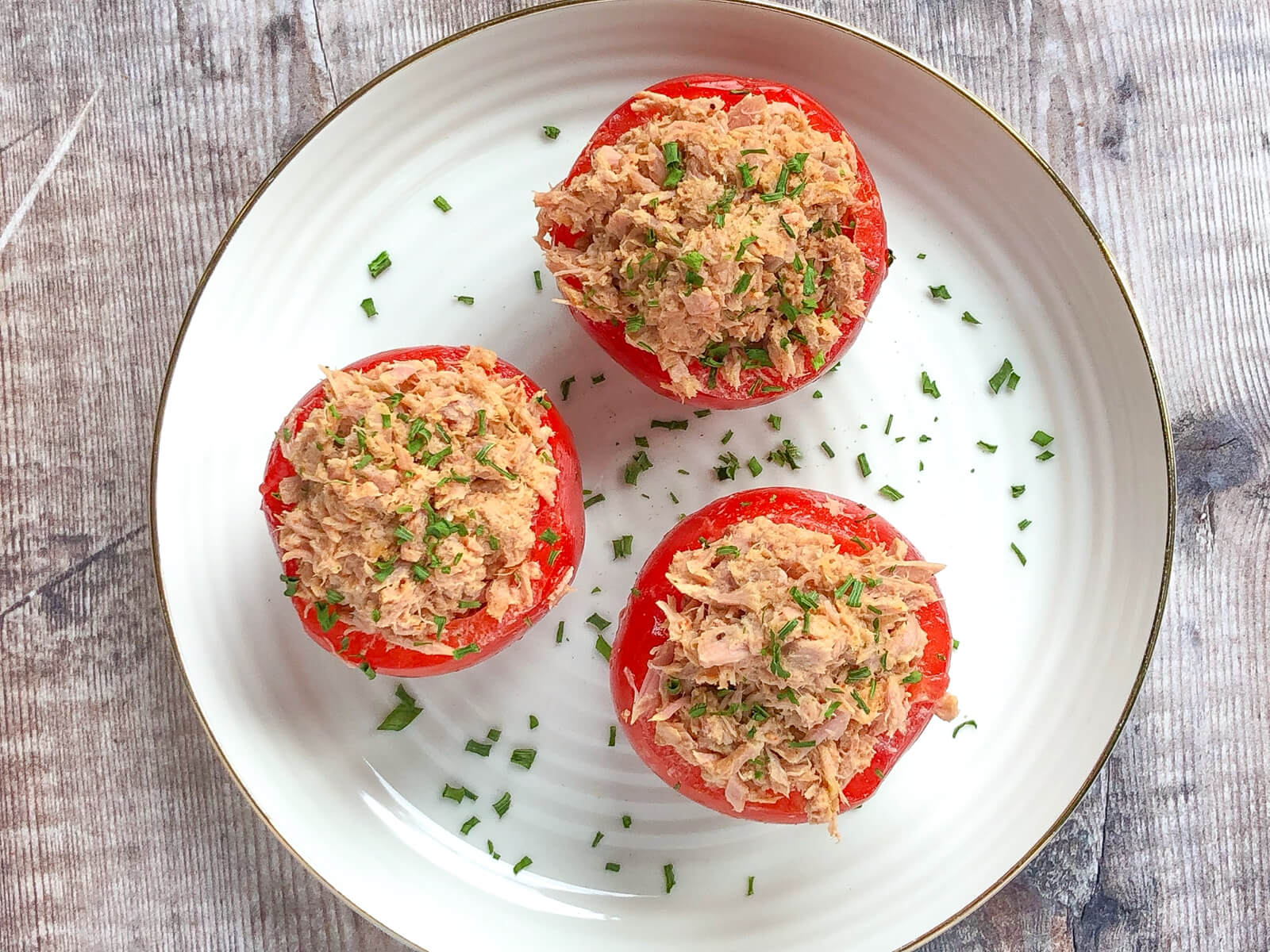 Gut Health Lunchbox: Tuna Stuffed Tomatoes