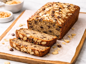 light coffee and banana bread