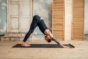 Downward facing dog for a good fascia stretch