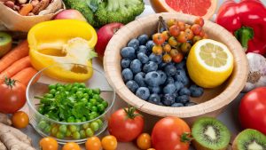 Skin-loving fruits and vegetables. 
