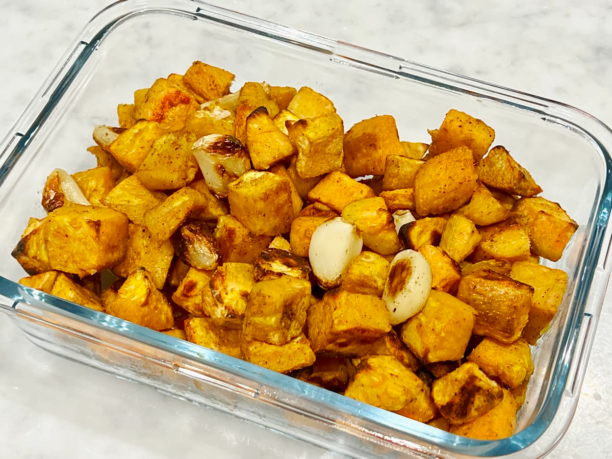 Roasted Sweet Potato and Garlic