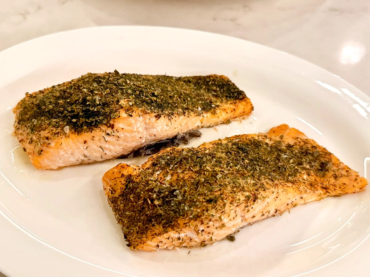 Baked Salmon with Herbs