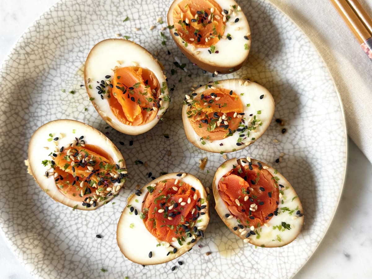 Soy eggs