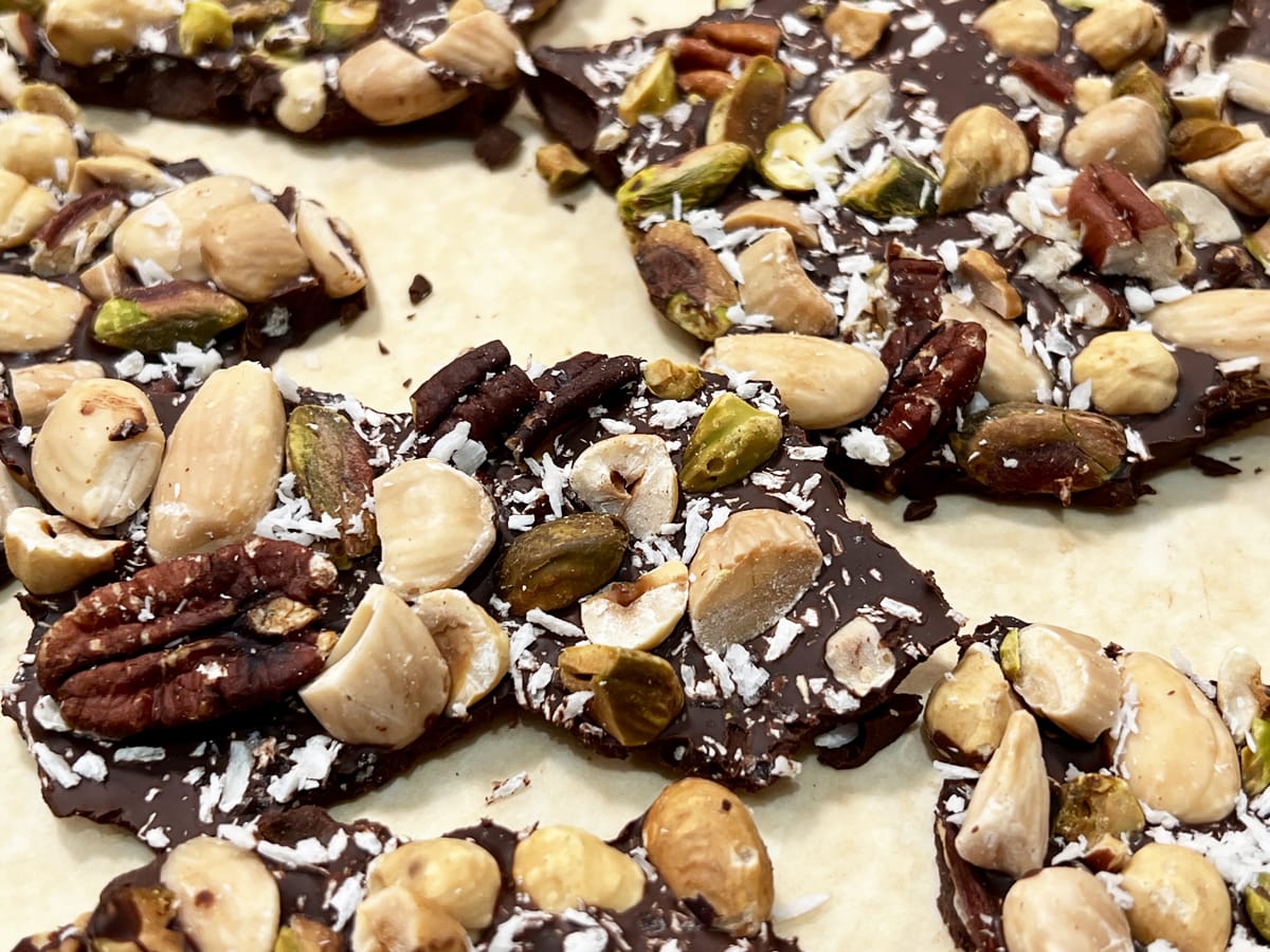 Nutty Chocolate bark