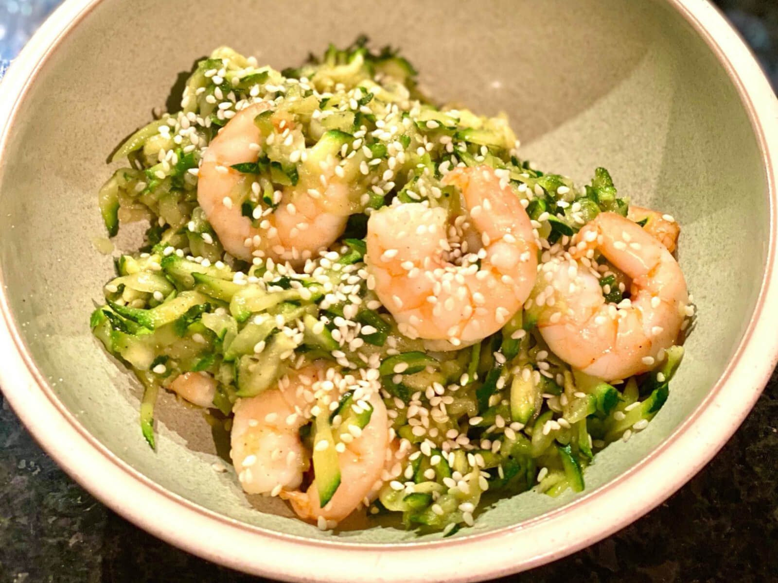 Asian Prawn and Zucchini Stir Fry
