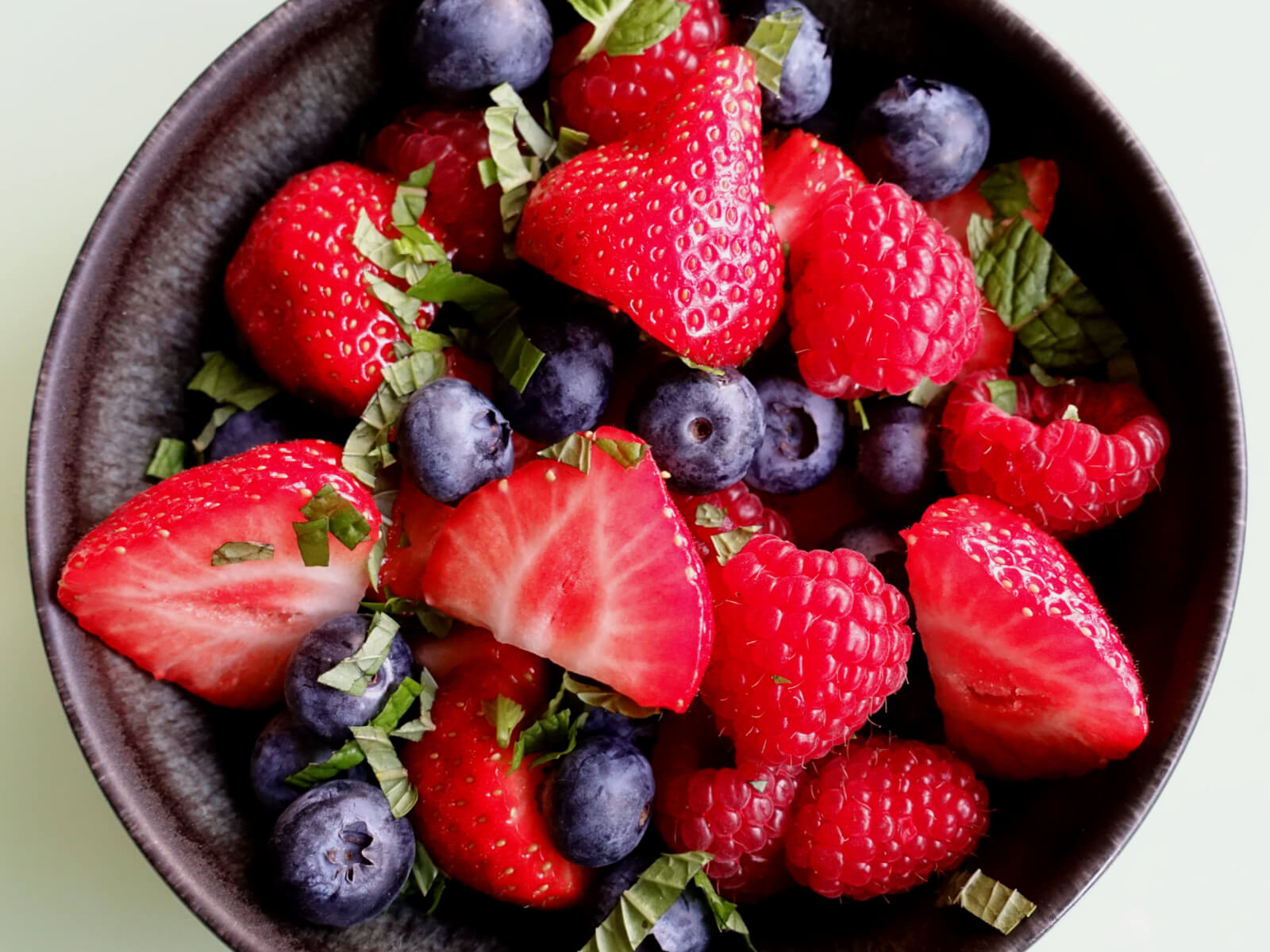 Berries and Mint Salad