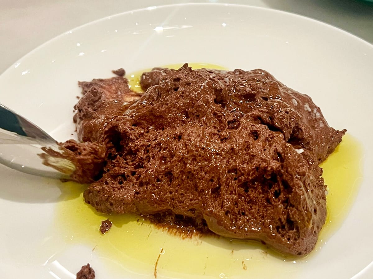 Chocolate Mousse with Olive Oil and Sea Salt