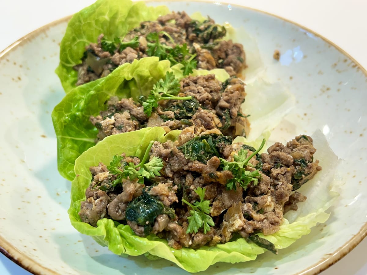 High Protein Lettuce Boats