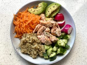 Salmon & Quinoa Poke Bowl