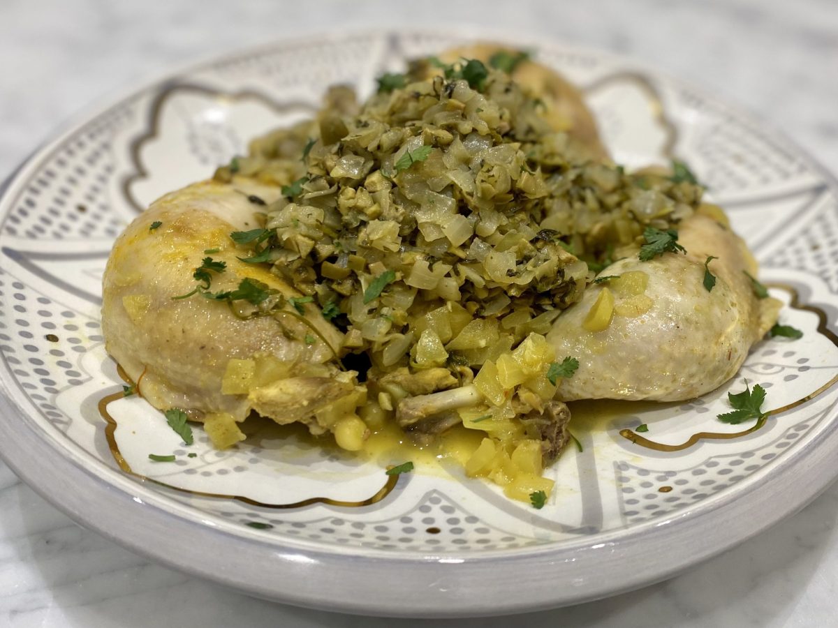 Chicken Tagine With Onion & Olive Confit