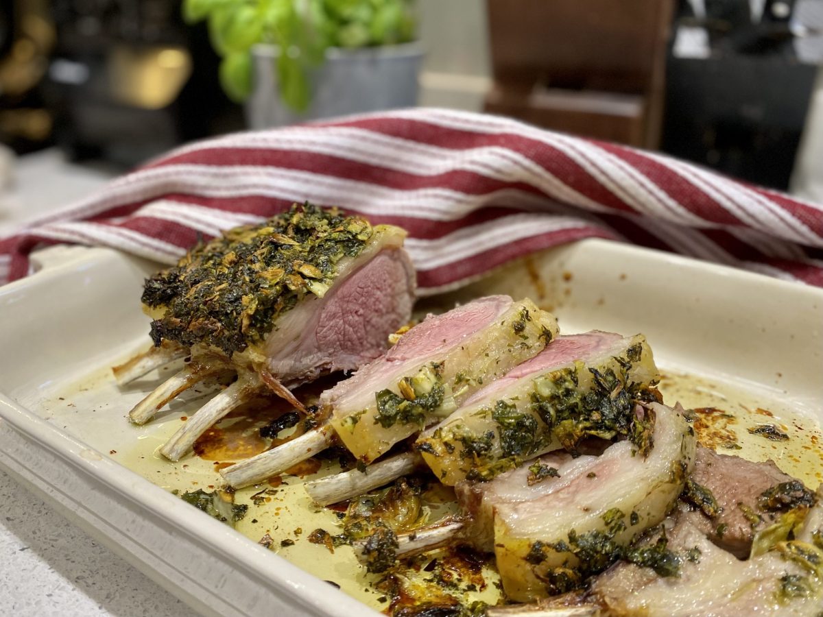 Rack of Lamb With Basil & Mint