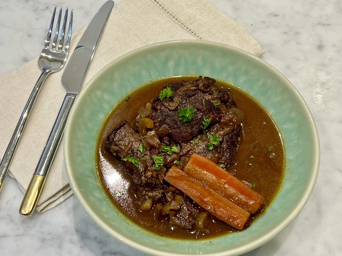 Slow-cooked Braised Ox Cheeks
