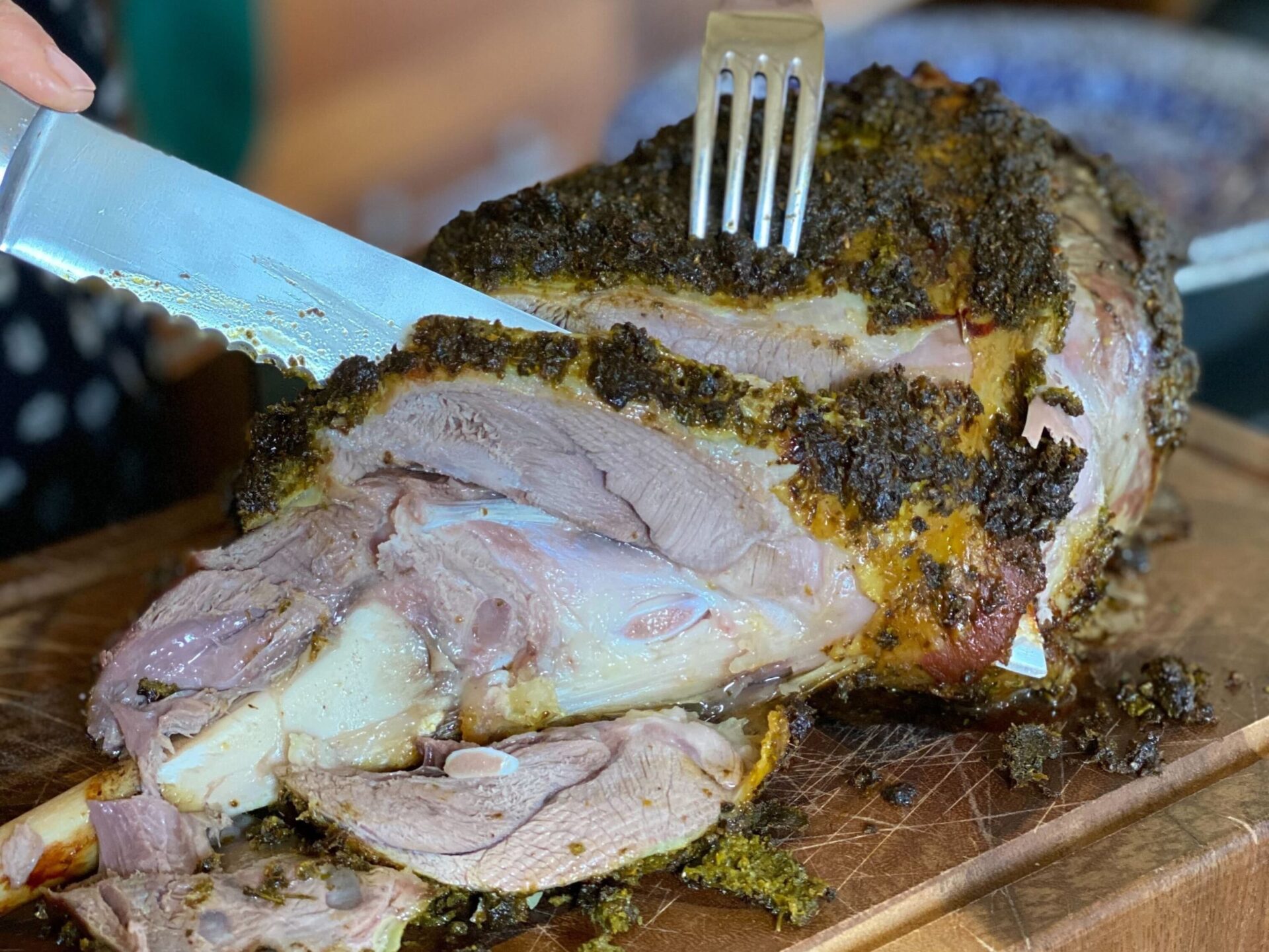 Moroccan Roasted Leg of Lamb