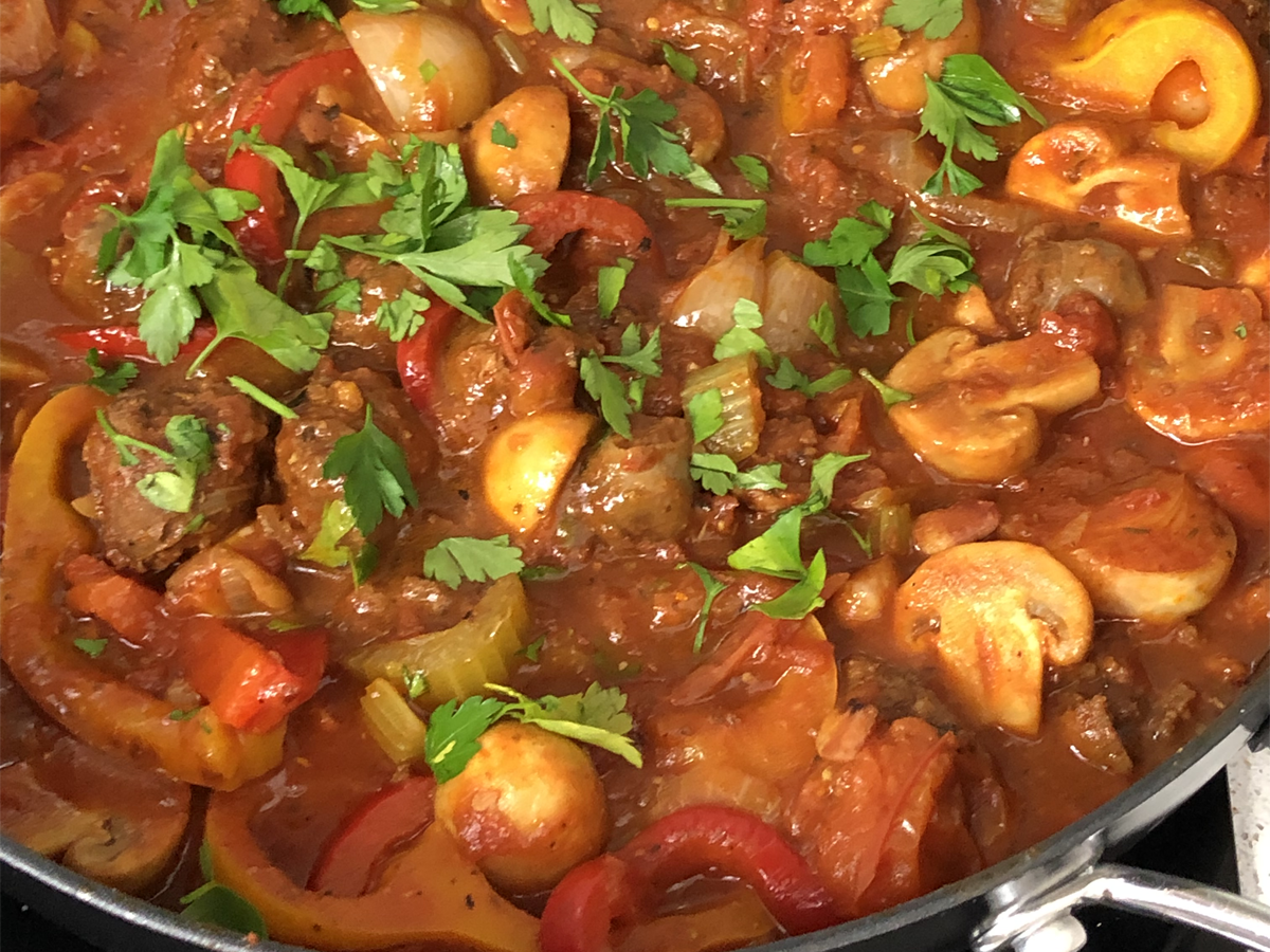 Italian Venison Sausage Stew