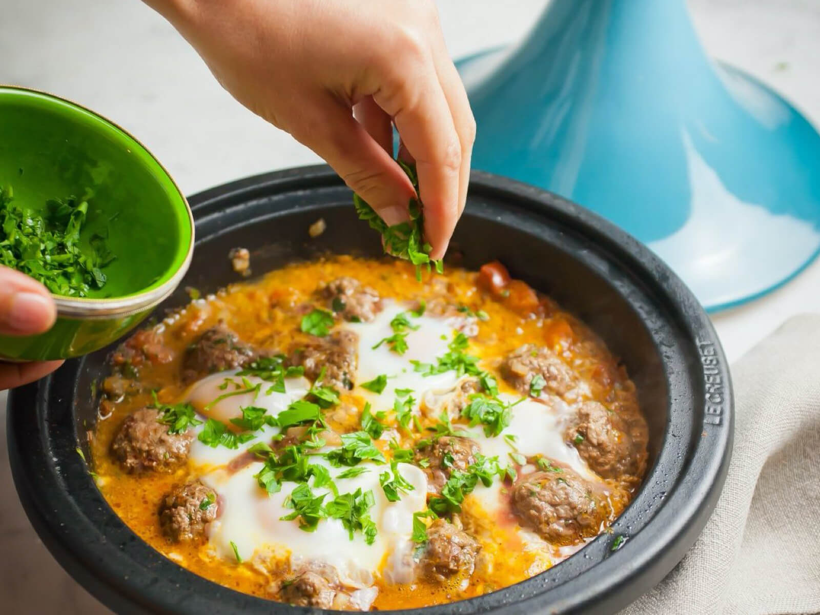 Kefta, Tomato and Egg Tagine
