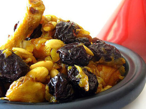 Moroccan Chicken Tagine With Prunes