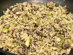 Mushroom, Leek and Quinoa Stir Fry