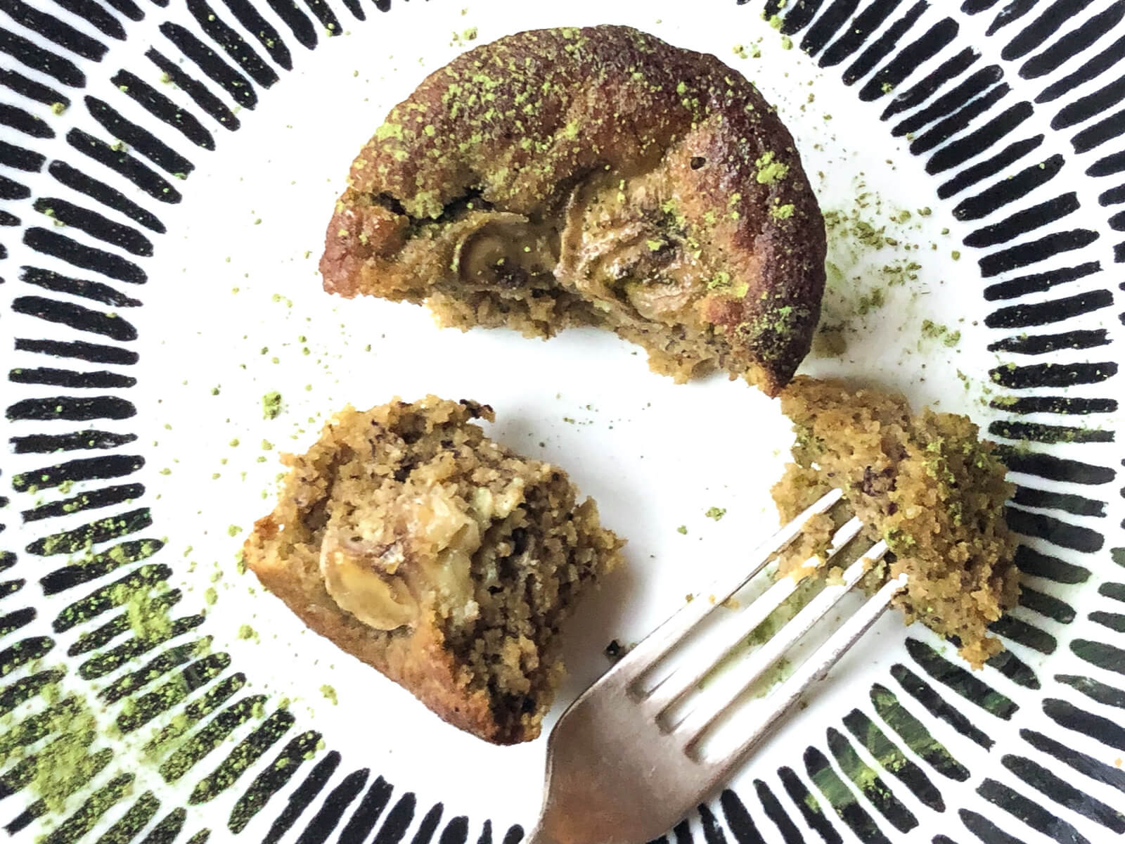 Paleo Banana Matcha Muffins