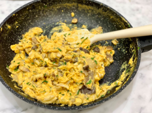 Egg and Mushroom Scramble