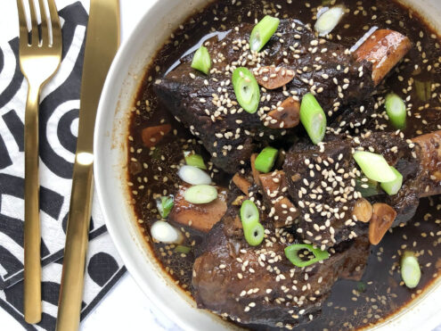 Slow Cooker Paleo Korean Beef Short Ribs