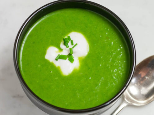 Leek, Zucchini and Spinach Soup
