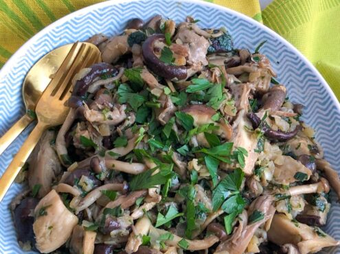 Three-Mushroom Stir Fry