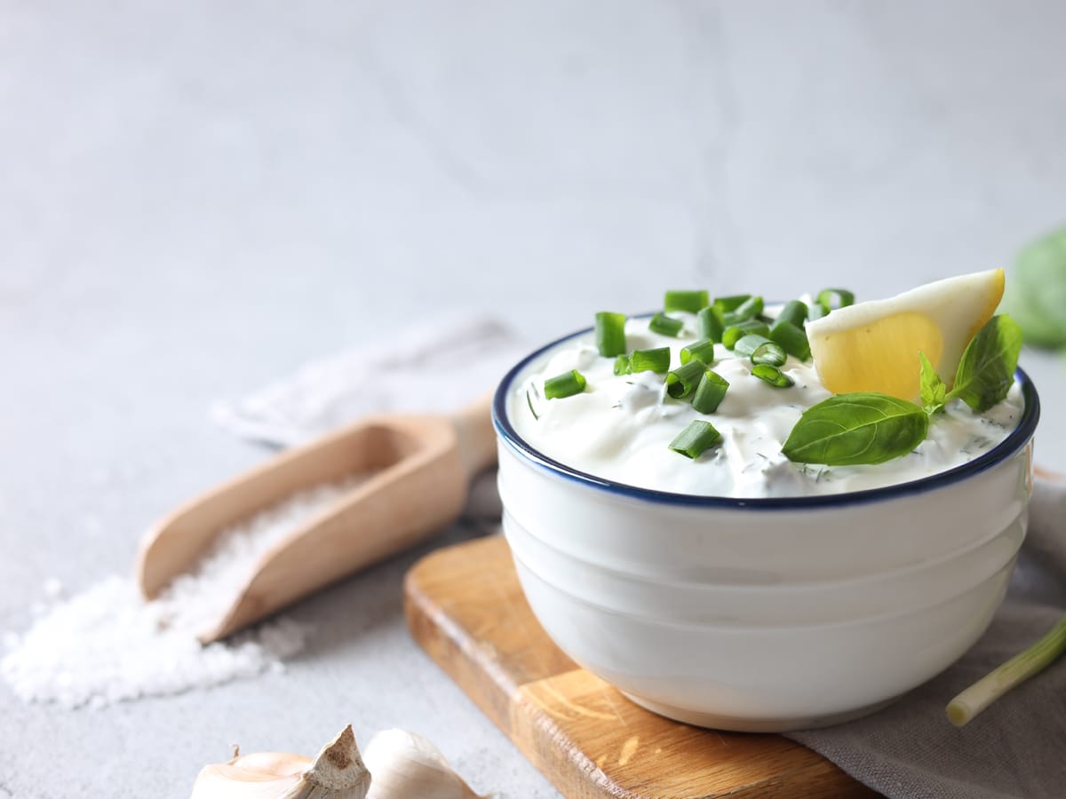 Coconut Chives Yogurt