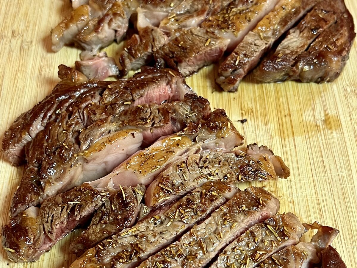 Ribeye Steak in Rosemary and Olive Oil Marinade