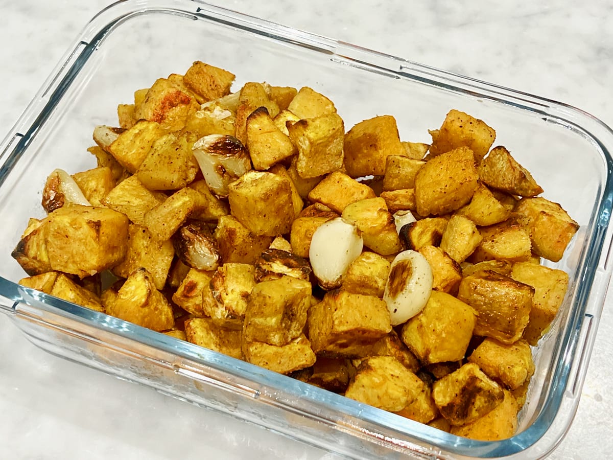 Roasted Sweet Potato and Garlic