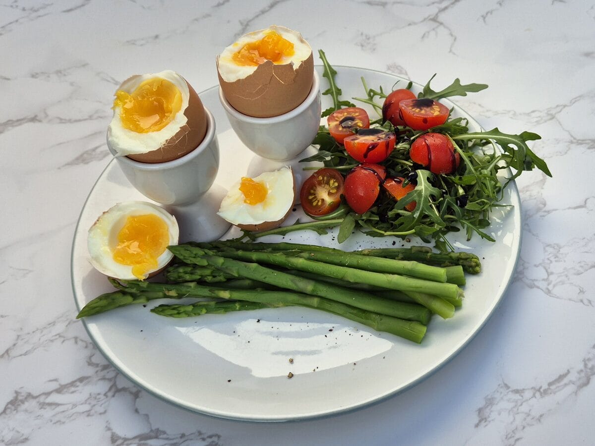 Soft-Boiled Eggs with Asparagus