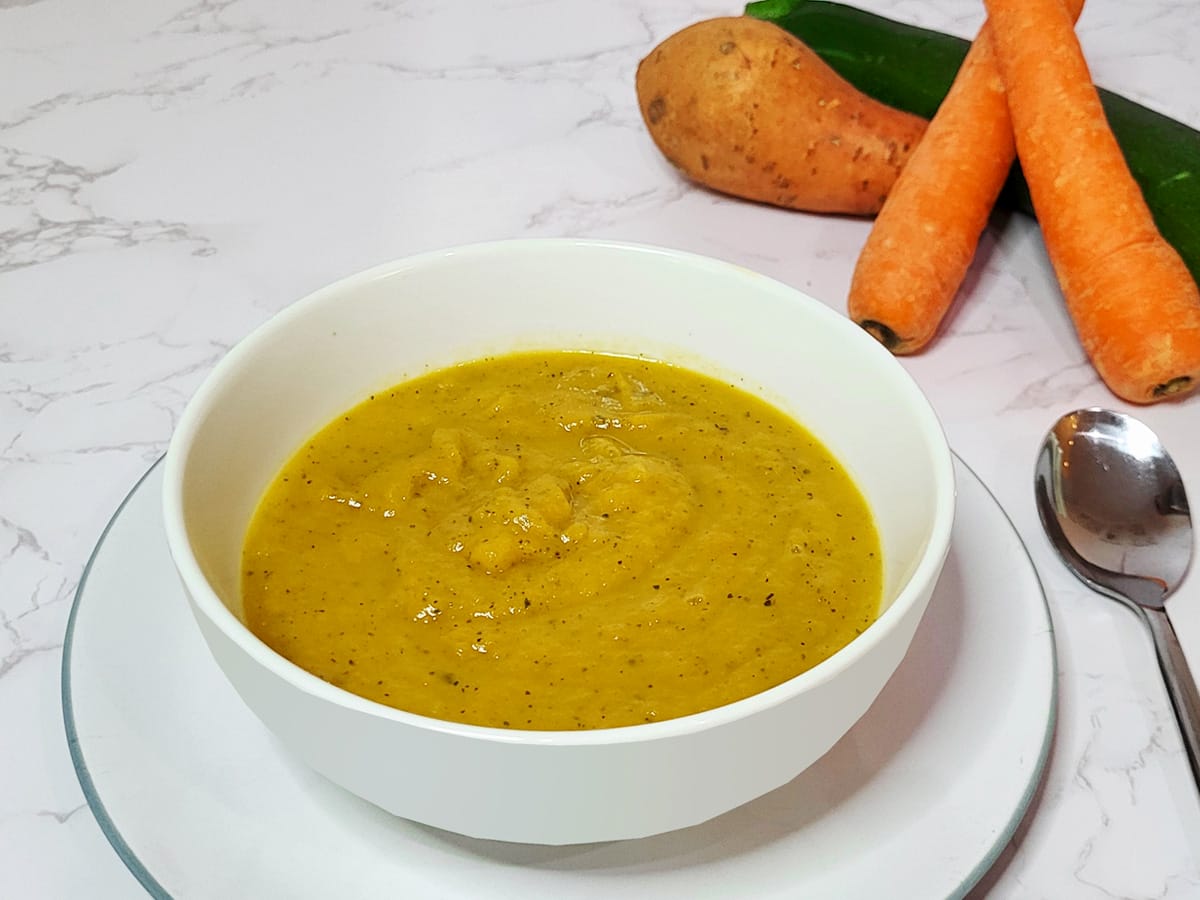 Sweet Potato, Carrot & Zucchini Soup