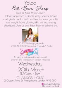 London Wellbeing Workshop for Spread a Smile